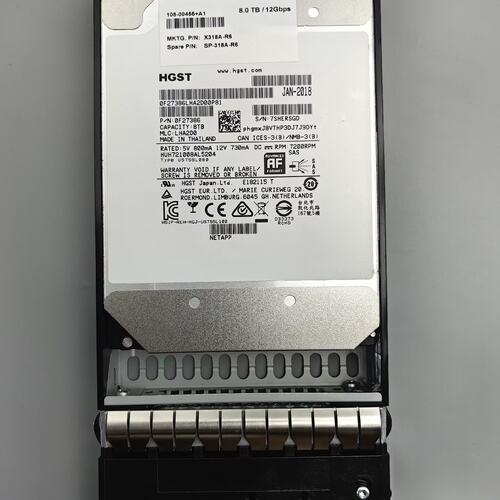（议价）NetApp X318A-R6 8TB SAS 12Gb 7