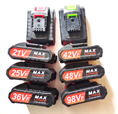 上海奇质 48V 21V 42V 98VF充电钻手枪钻锂电池充电器 36V 芃钢