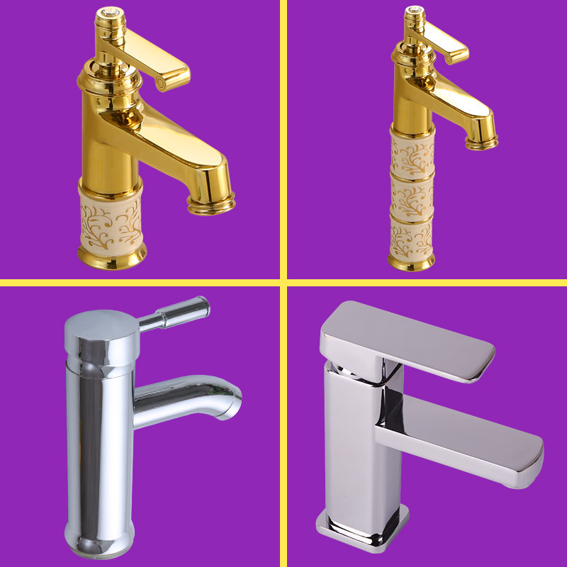 欧式金色卫生间洗脸盆面盆洗手盆台上盆台下盆方形圆形冷热水龙头|ruв категории награду материалов, туалетные принадлежности, кран в ванной, умывальник - от Buy2taobao.com для оказания профессиональной услуги покупки агента Taobao