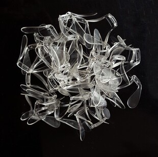 1个wilson眼镜框1139鼻托配件增高防滑韩国进口透明托叶通用2130