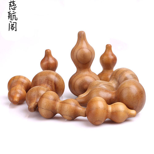 桃木葫芦摆件木雕散装配饰
