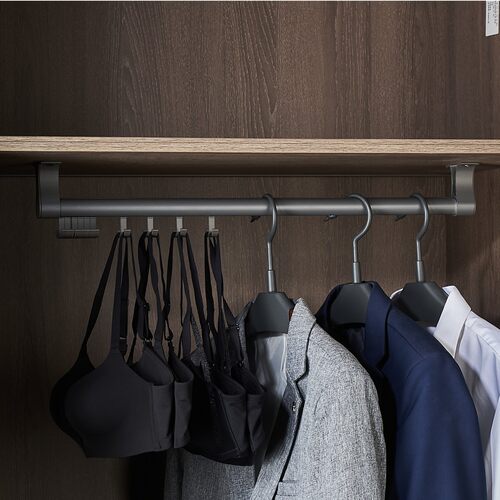 意式轻奢铝合金挂衣杆