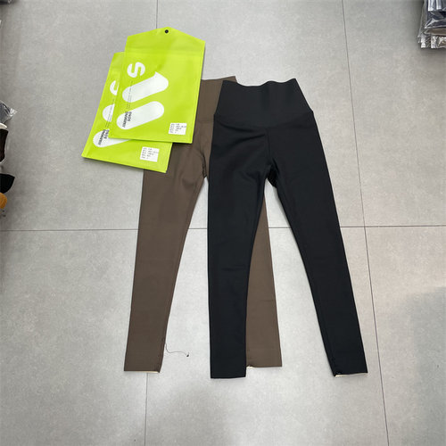 时森S8803-1冬季韩系弹力高腰显瘦提臀婴儿绒打底裤运动瑜伽裤女