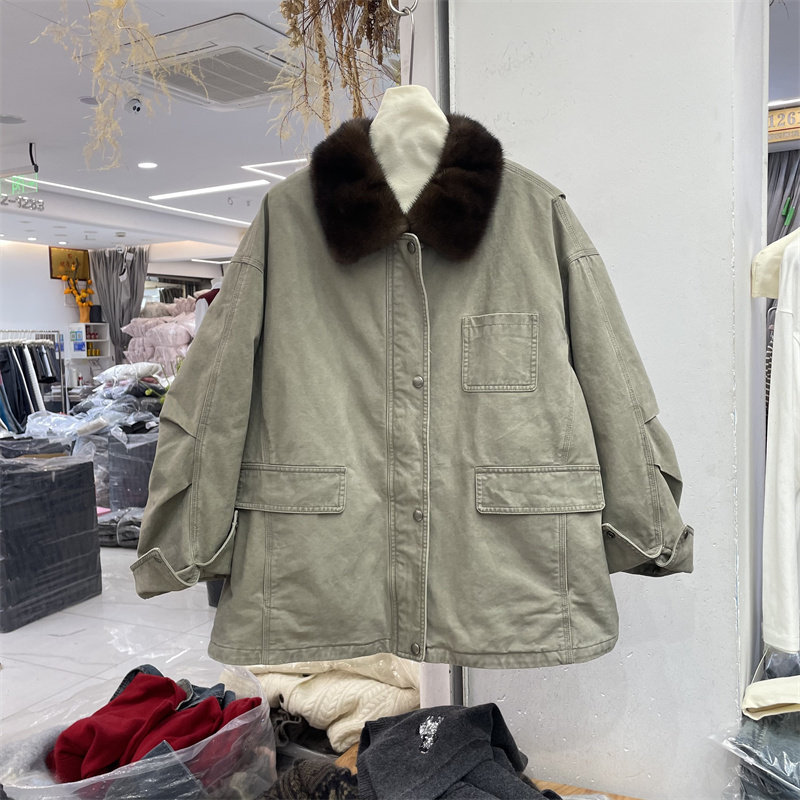 8090服饰B25938冬季韩系时尚水貂毛翻领中长款90鹅绒羽绒服外套女,女装/女士精品,羽绒服,淘宝优惠券,粉丝福利购,淘宝优惠卷