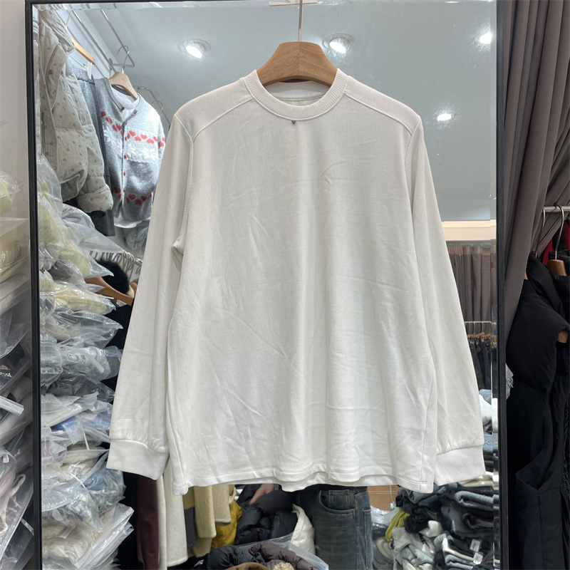 YZOY59238正版冬季韩系宽松圆领显瘦百搭加绒加厚T恤衫打底上衣女