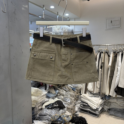 T-PLATFORM68020正品春夏韩系高腰美式工装短裙裤女a字显瘦半身裙