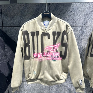 6905571306251 E11 杰克琼斯NBA联名时尚 刺绣保暖羽绒服225423054
