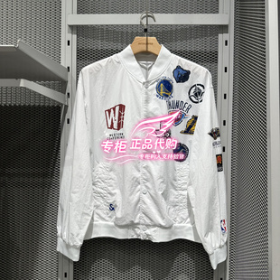 6905571240005 A06 杰克琼斯NBA联名logo印花夹克外套 225221001