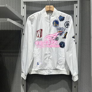 6905571240005 A06 杰克琼斯NBA联名logo印花夹克外套 225221001