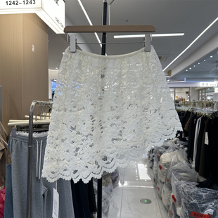 欧洲站2026春季新款高腰叠穿屁帘防走光短裙花边蕾丝半身裙女短裙