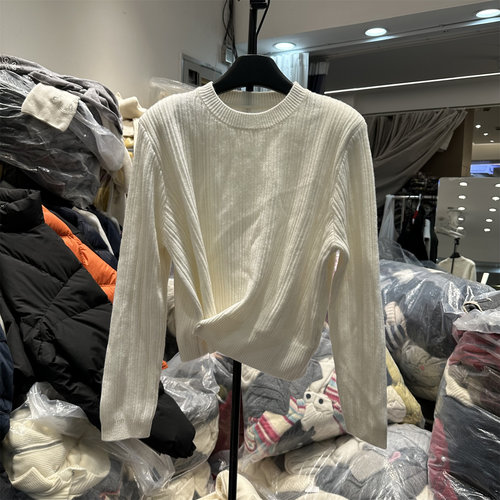 长袖宽松显瘦羊毛针织衫毛衣