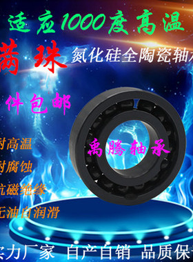 氮化硅满球高温全陶瓷轴承6001 6002 6003 6004 6005 6008 CEF 邮