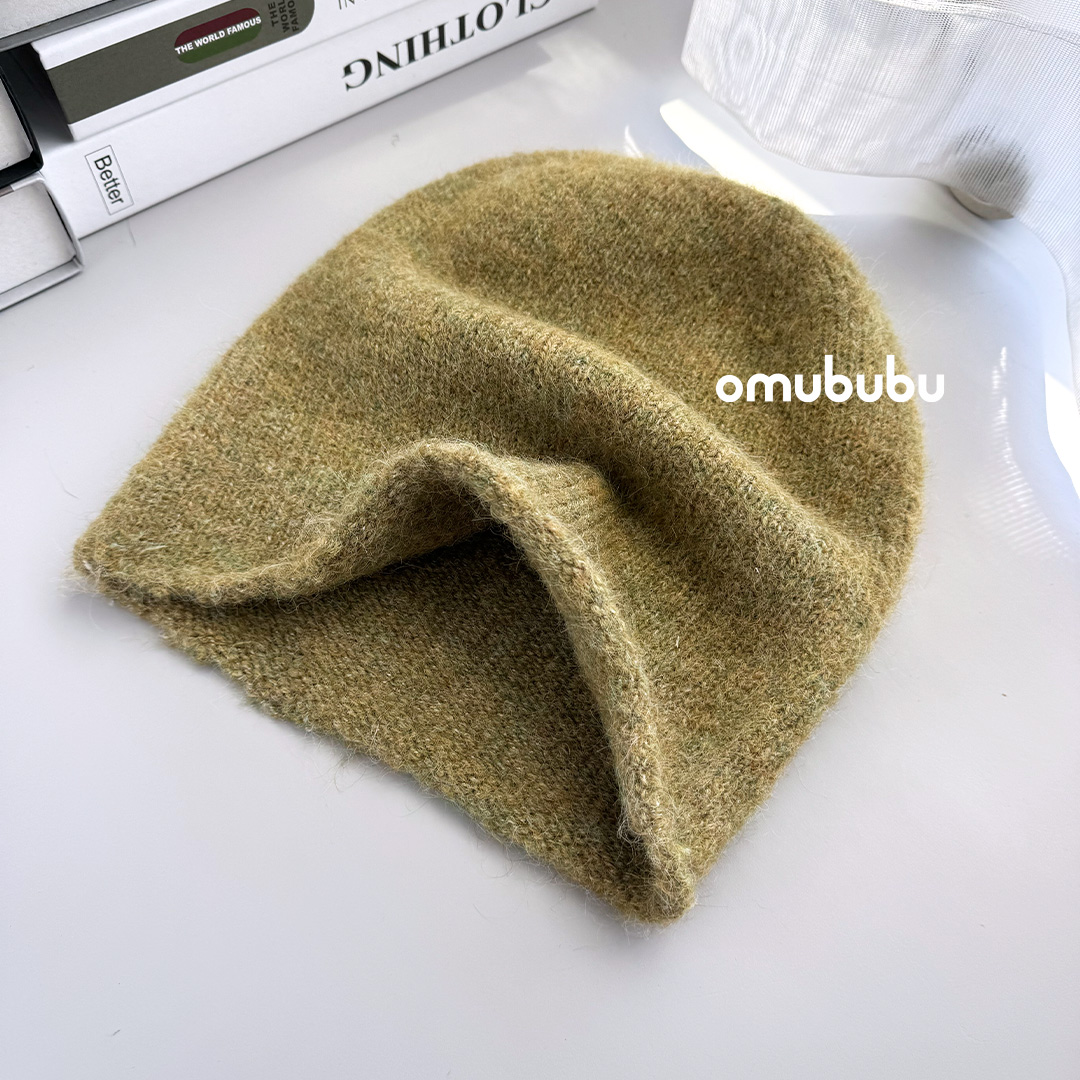 冷帽子韩国博主同款羊毛混纺秋冬