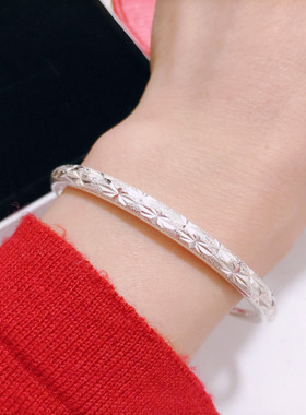 满天星纯银手镯女简约百搭年轻款