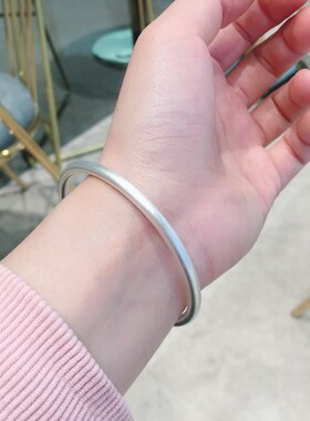古法手镯足银s999小众网红镯子
