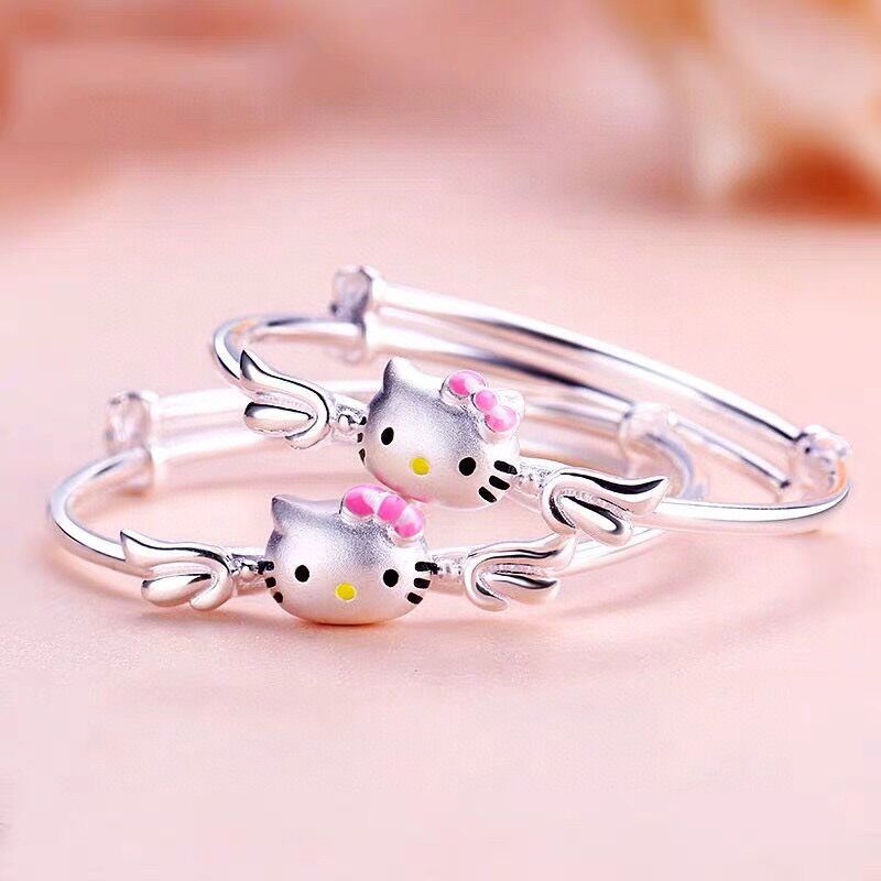 香港正生9999宝宝纯银手镯礼物