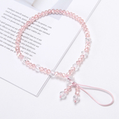 玻璃水晶手机吊链挂绳挂脖绳挂饰挂件水晶链物理核弹美容护手机绳