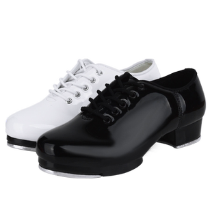 踢踏舞鞋女成人男儿童男童男孩亮革女童女孩女生软底少儿踢他舞鞋