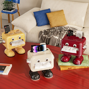 桌面纸巾盒创意家用多功能支架客厅餐厅收纳盒餐巾纸翻盖抽纸盒