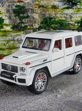 【SL332】车致1:24大奔G63AMG男孩声光回力车玩具仿真合金汽车模