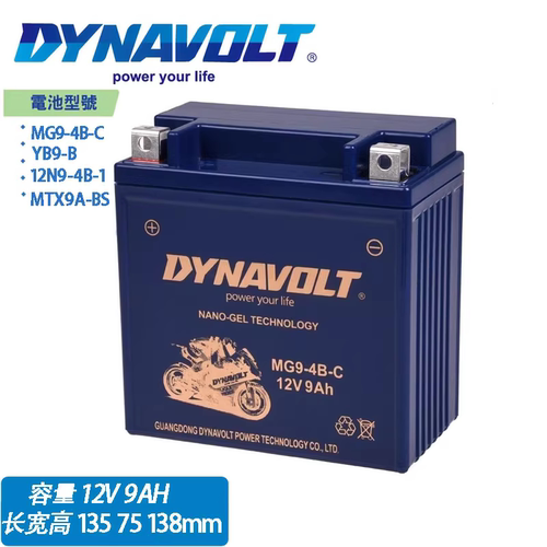 RA摩托车电瓶RA150 GP200 GP300 TG300s TV175 TG300s蓄电池12v9A