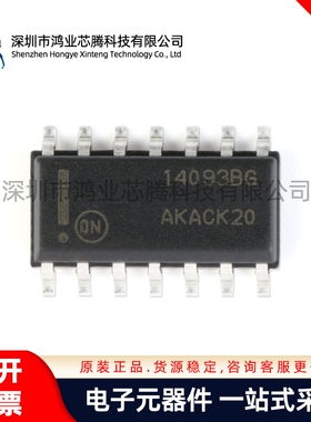 原装正品 MC14093BDR2G SOIC-14施密特触发器输入四路2输入与非门