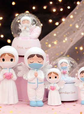 守护天使医生护士爱心星星灯娃娃