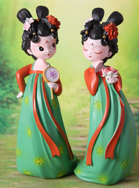 国潮风艺琳树脂装饰摆件国风客厅