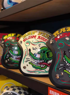 台湾gallop芬克鼠头盔 可爱卡通女生电动踏板摩托车3/4半盔小盔体