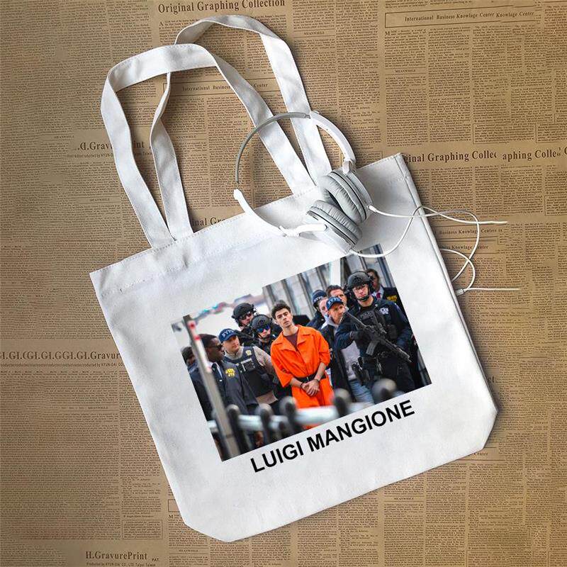 Luigi Mangione橙色超人照片美国宾大路易吉曼吉奥内帆布包手提袋