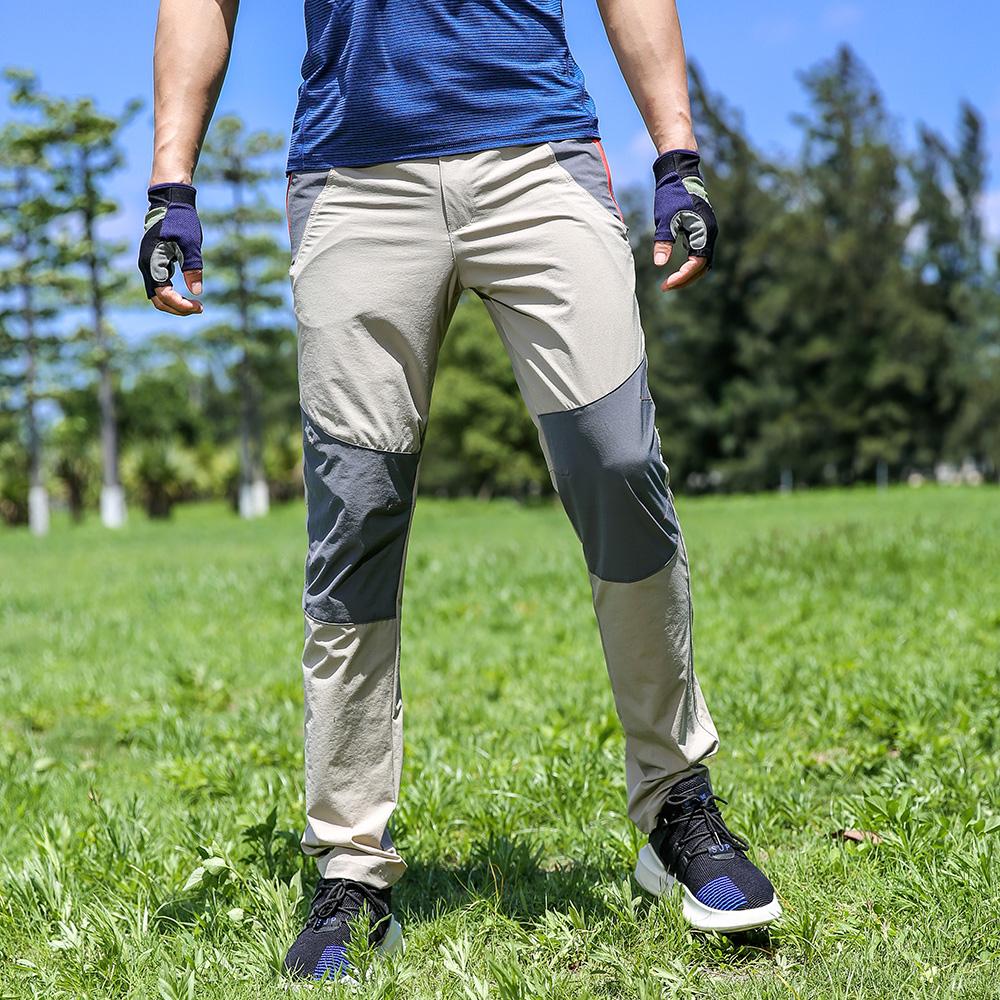 户外速干裤男快干长裤薄款冲锋裤弹力防晒透气大码运动徒步登山夏