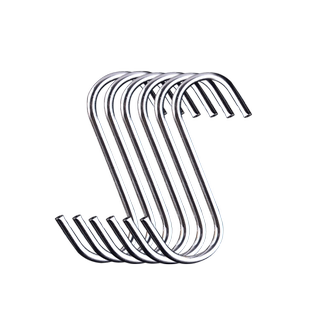 S型挂钩不锈钢家用厨房衣橱宿舍壁挂S形钩子衣帽大号单个金属铁钩