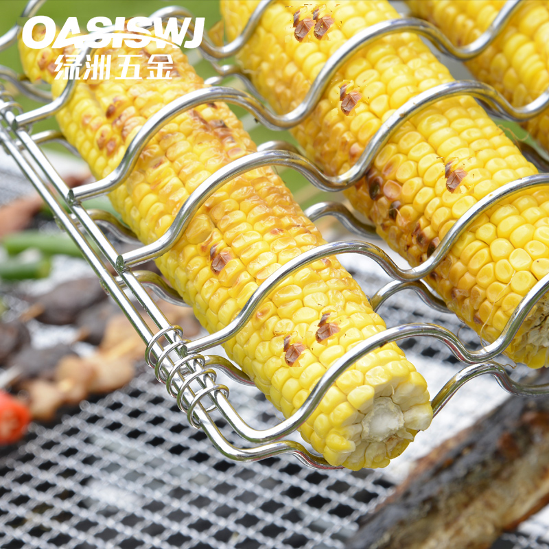 烤鱼夹子烧烤工具用品不锈钢烤玉米烤肉烤菜夹板长方形家用户外大,厨房/烹饪用具,烧烤夹/叉/铲/针,淘宝优惠券,粉丝福利购,淘宝优惠卷