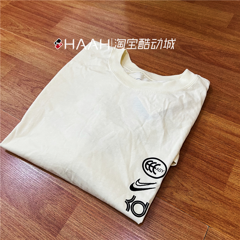 Nike耐克杜兰特男子篮球简约冰凉圆领纯棉透气短袖T恤FD0061-113,运动服/休闲服装,运动T恤,淘宝优惠券,粉丝福利购,淘宝优惠卷