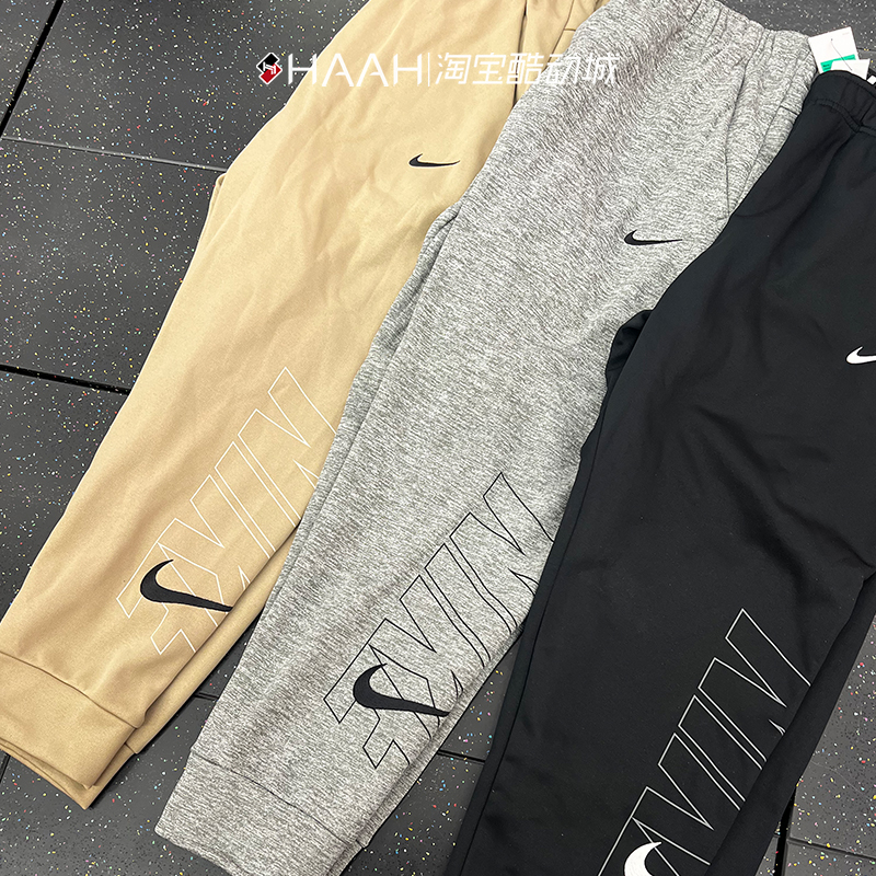 Nike耐克男子大LOGO加绒运动长裤
