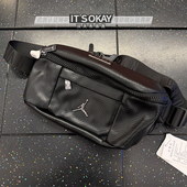 JORDAN蛇纹pu皮金属飞人男女休闲斜挎包胸包腰包 HA5507 011