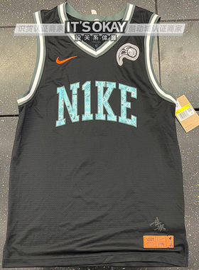 Nike耐克男子DNA耐高系列印花篮球球衣背心速干运动无袖T恤HF6136