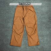 Nike耐克JORDAN男子运动休闲刺绣复古直筒阔腿收口工装 长裤 FV7307