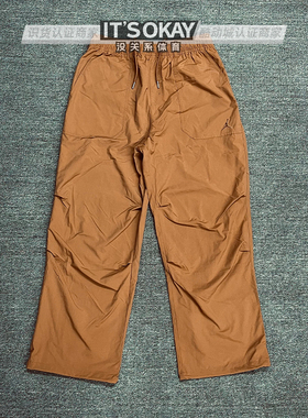 Nike耐克JORDAN男子运动休闲刺绣复古直筒阔腿收口工装长裤FV7307