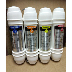 韩华滤芯PP棉前置碳RO膜后置活性碳纯水机净水器滤芯组合配套快接