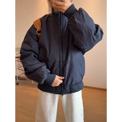 cleanfit美式羽绒服男款冬季加厚工装棉服飞行夹克棉廓形短款外套