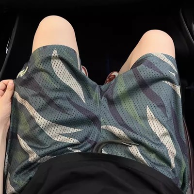 美式迷彩短裤男款夏季冰丝速干