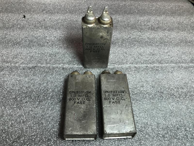 古董 美国 FAST CP61B 105K 600V 1UF 高压胆机耦合油浸电容