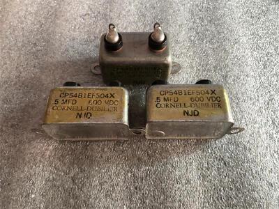 古董CORNELL-DUBILIER 0.5UF600V代 0.47UF 铜壳胆机油浸耦合电容