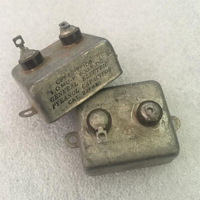 古董 美国通用 GENERAL ELECTRIC 1UF 600V 胆机耦合油浸电容