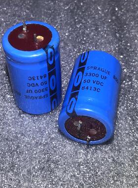 美国 SPRAGUE 思碧 老款红头 80D 3300UF 50v 胆机音频滤波电容