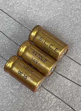 全新 法国十月SLCE  CO31系列  470UF 16V 发烧金装音频电解电容