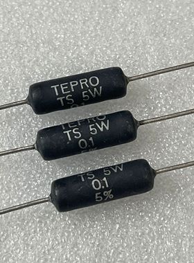 进口美国TEPRO TS-5W 0.1R 0.1欧 5W 5% 铜脚 大功率 绕线电阻