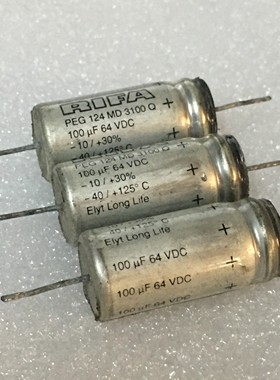 拆机 瑞典 RIFA银子弹PEG124系列 100UF 64V DC 发烧音极电解电容