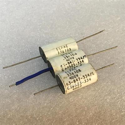 拆机法国 古董 ELPAC 334K 0.33UF 400V 发烧分频耦合无极电容
